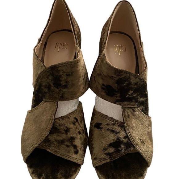 New in box - Cabi Interlock Block crushed velvet heel size 7 - Picture 4 of 8